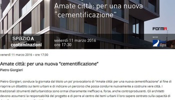 Amate città: per una nuova “cementificazione”_PIETRO GIORGIERI