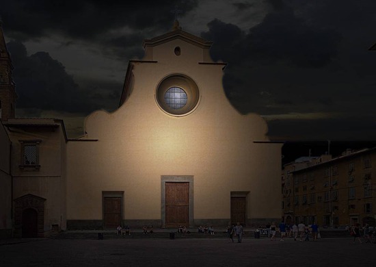 illuminazione santo spirito, firenze