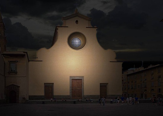 illuminazione santo spirito, firenze