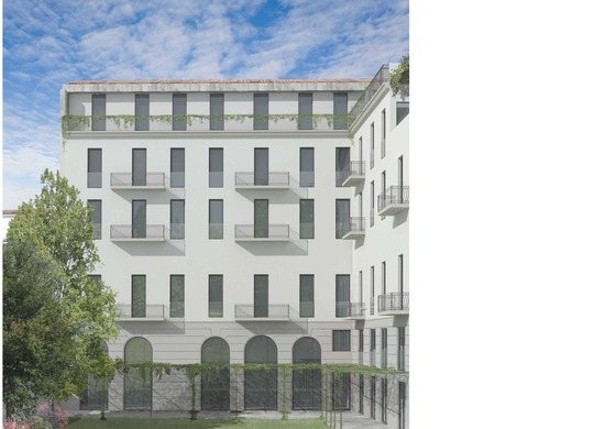 edificio residenziale, milano, risanamento conservativo, prospetti