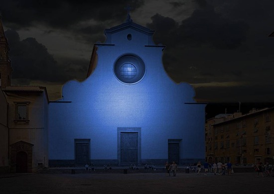 illuminazione santo spirito, firenze