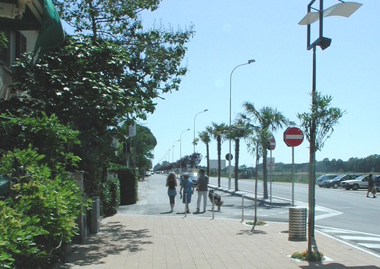 viale marina al cinquale, risistemazione, montignoso